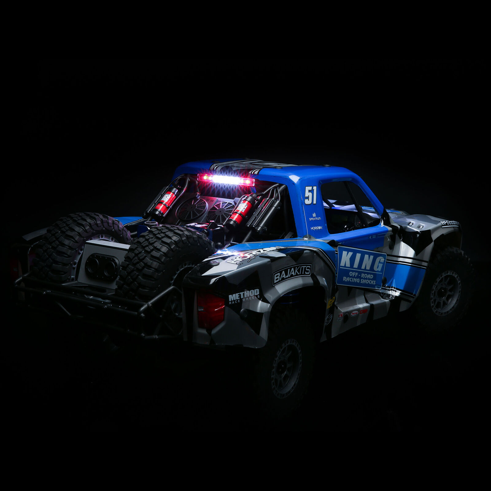 Losi Super Baja Rey 2.0 1/6 4WD Elektro Desert Truck-King Blau LOS05021T2 - Abbildung 9