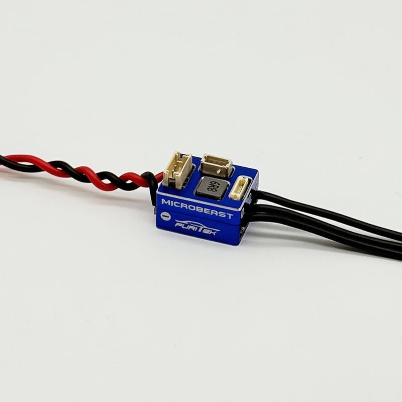 FURITEK Microbeast 2s LiPo 25/50A Brushless Regler blau mit WIFI für 1/24 & 1/28 Drift & Racing FUR-2797