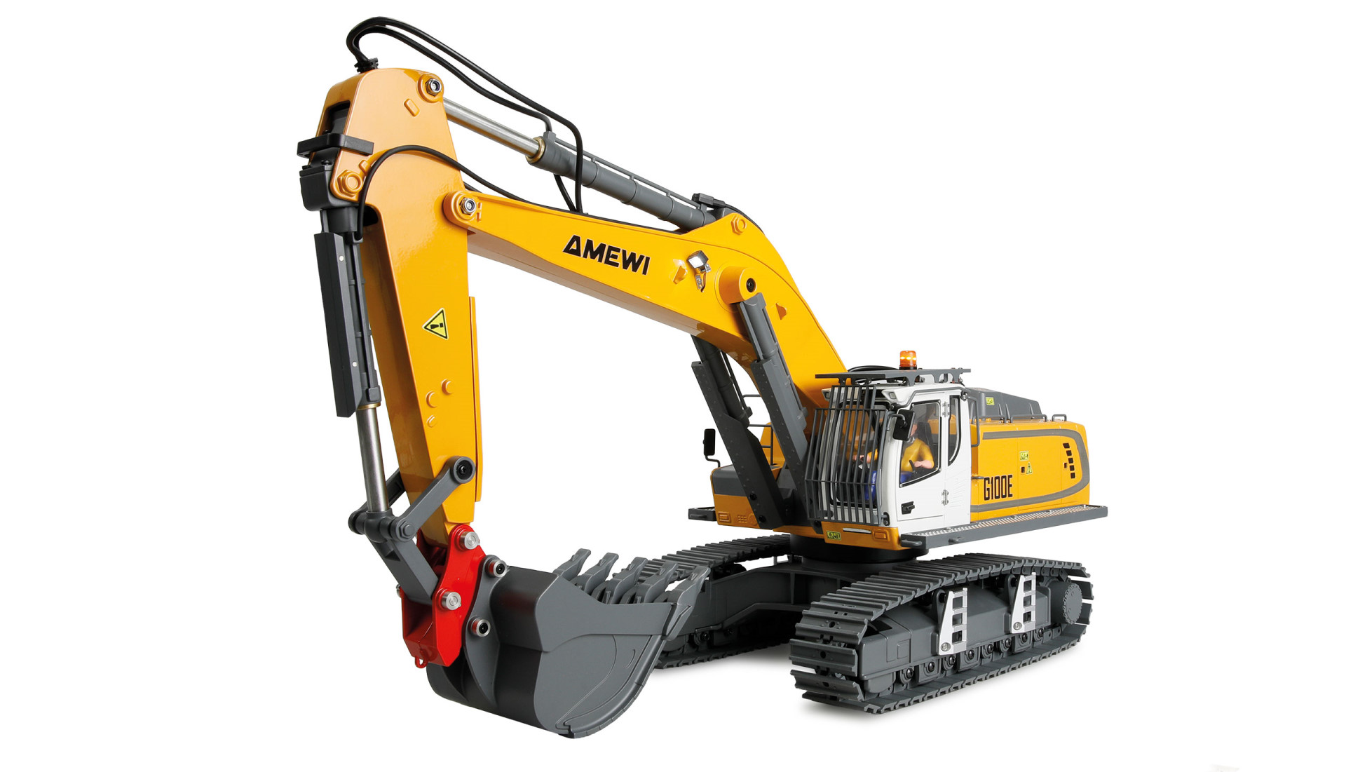 Amewi G100E Vollmetall Bagger 1:18 RTR Gelb 22749 - Abbildung 1