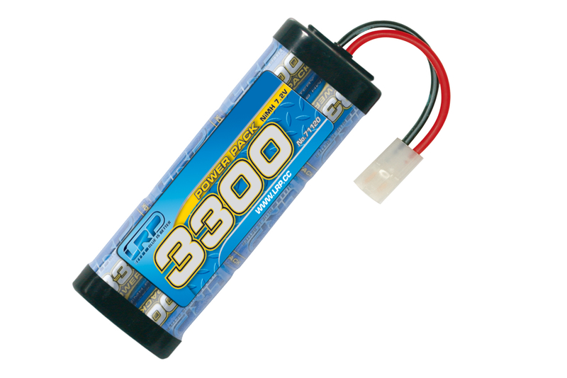 LRP Power Pack 3300 7.2V 6-Zellen Tamiya / JST Stecker NiMH Stickpack