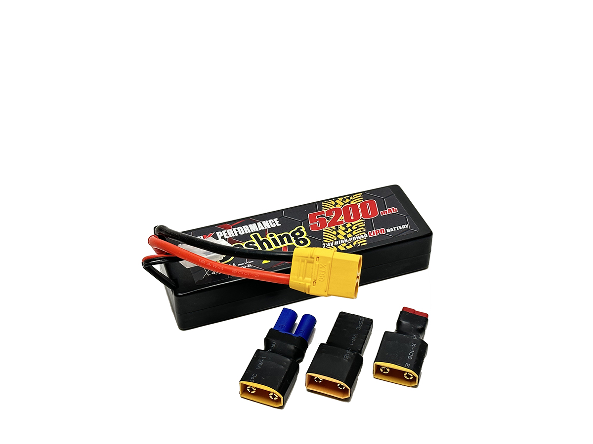 Pink Performance Bashing LiPo Akku 2S 7.4V-5200-50C (Multi) 139x47x25mm 310g PP3-2S5200-M