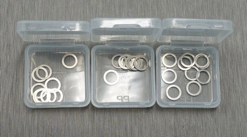 SAMIX 30pcs 5x7x0.1,0.2,0.3 (with 3 small plastics box) für Shim set SS-3005