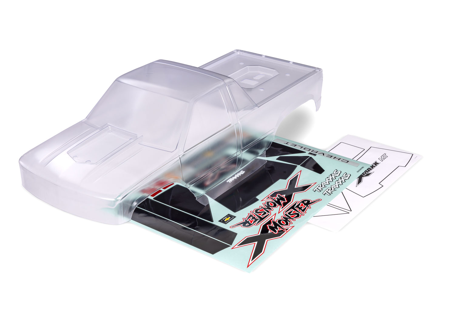 Traxxas Karosserie X-Maxx-MT klar "HD" Chevy K1500 mit Aufkleber 7697