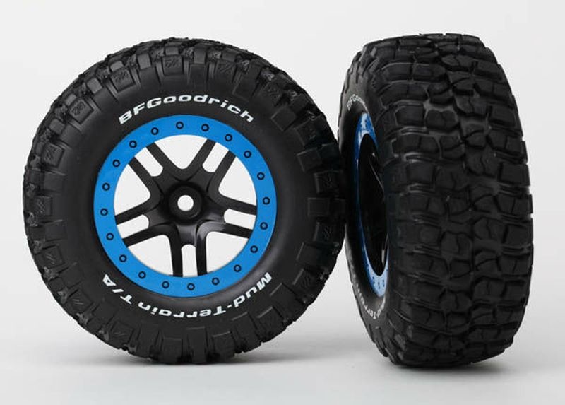 Traxxas T&W, GLUED (SCT SS BLK/BLUE BE 5883A