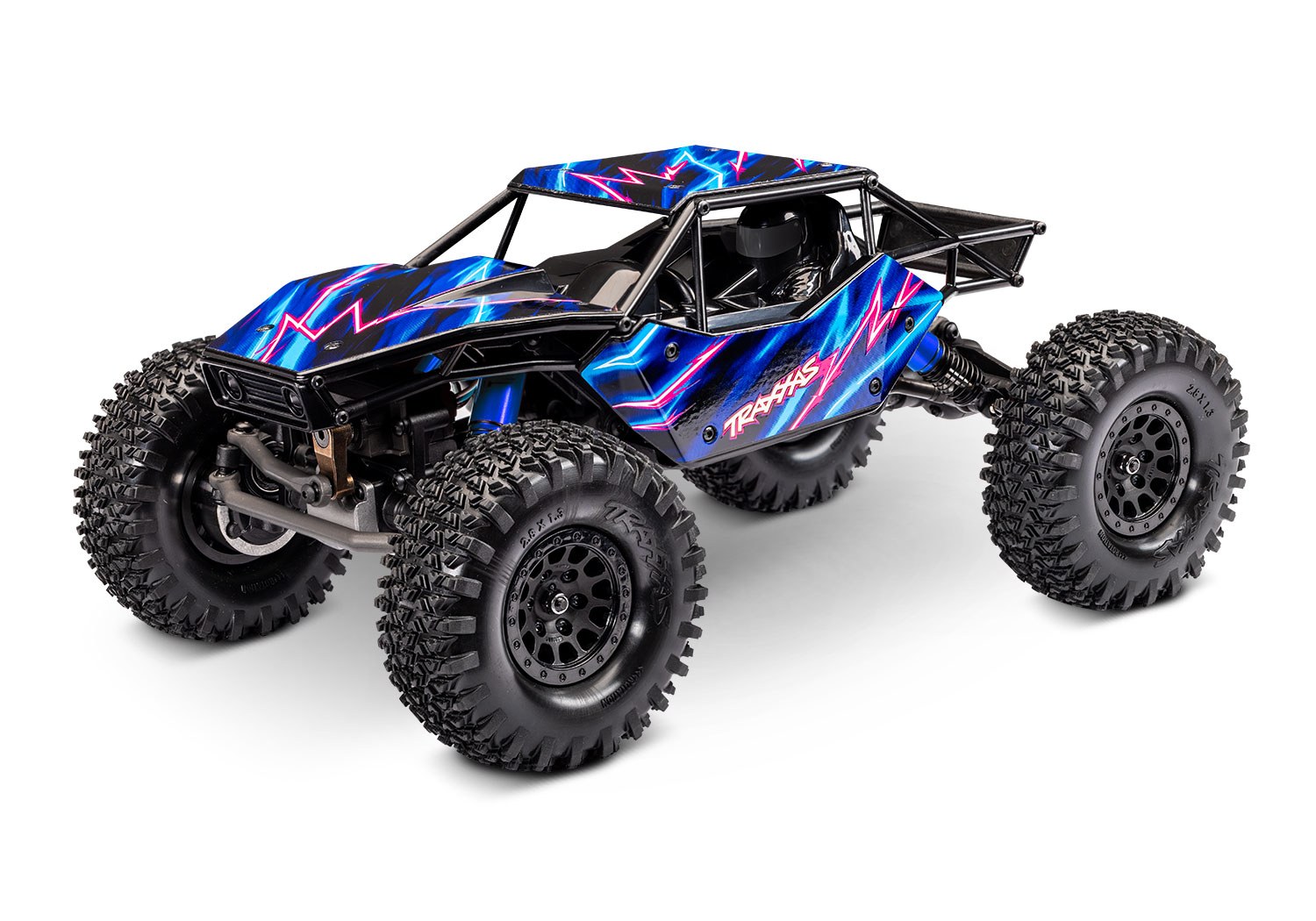 Traxxas TXC-4M Extreme Brushless Crawler 1/18 RTR blau RTR m. Akku&Lader 120074-1-BLUE - Abbildung 1