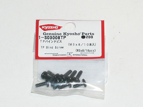 Kyosho LINSENKOPFSCHRAUBEN TP M3X8 (10) 1-S03008TP
