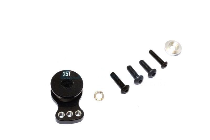 GPM Alu Hi-Torque Servo Saver 25T (S) Schwarz SH025TM/SBK