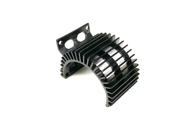 Absima Aluminium Kühlkörper schwarz für 1:10 Motoren mit seitlicher Lüfterhalterung 2310031 - Abbildung 1