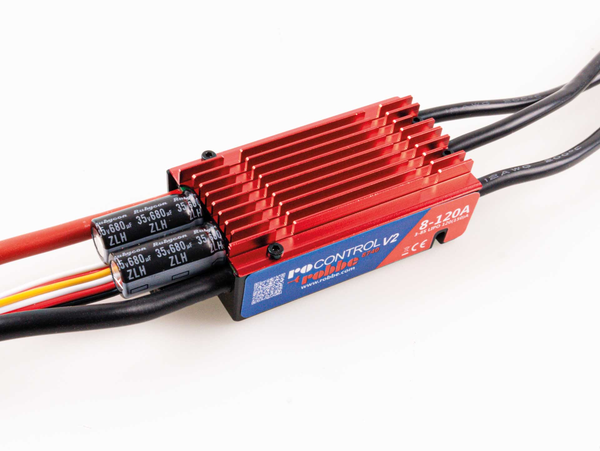 Robbe Ro-Control 8-120 V2 3-8S -120(150)A 5-8,4V/10(30)A Switch BEC Regler 8740