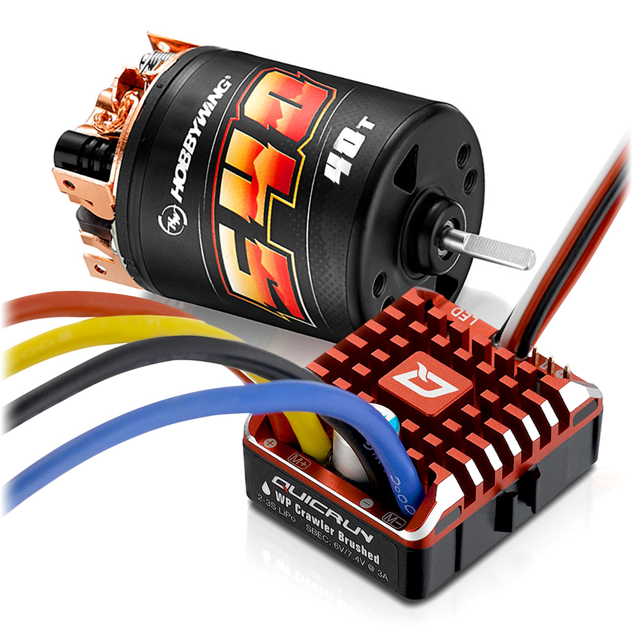 Hobbywing Quicrun Brushed WP1080 Combo 540 40 Turn 38020350 - Abbildung 1