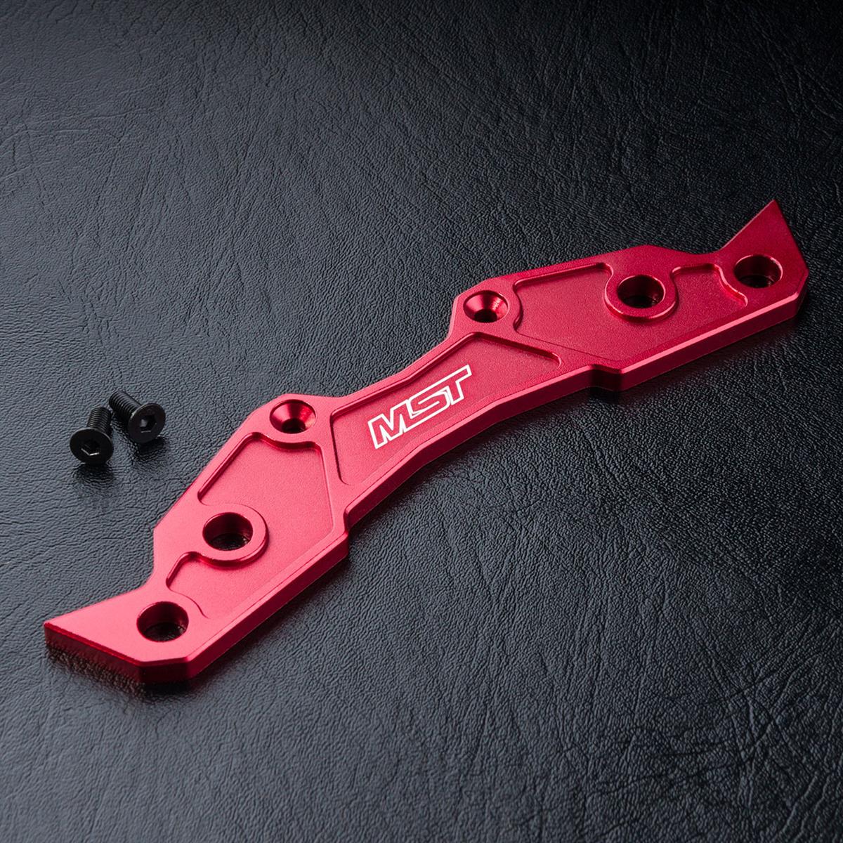 MST Alum. bumper support L (red) 210400R