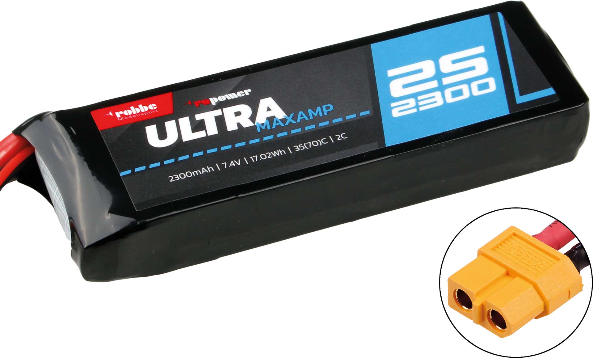 Robbe RO-POWER ULTRA MAXAMP 2300MAH 7,4 VOLT 35(70)C LIPO AKKU 7409