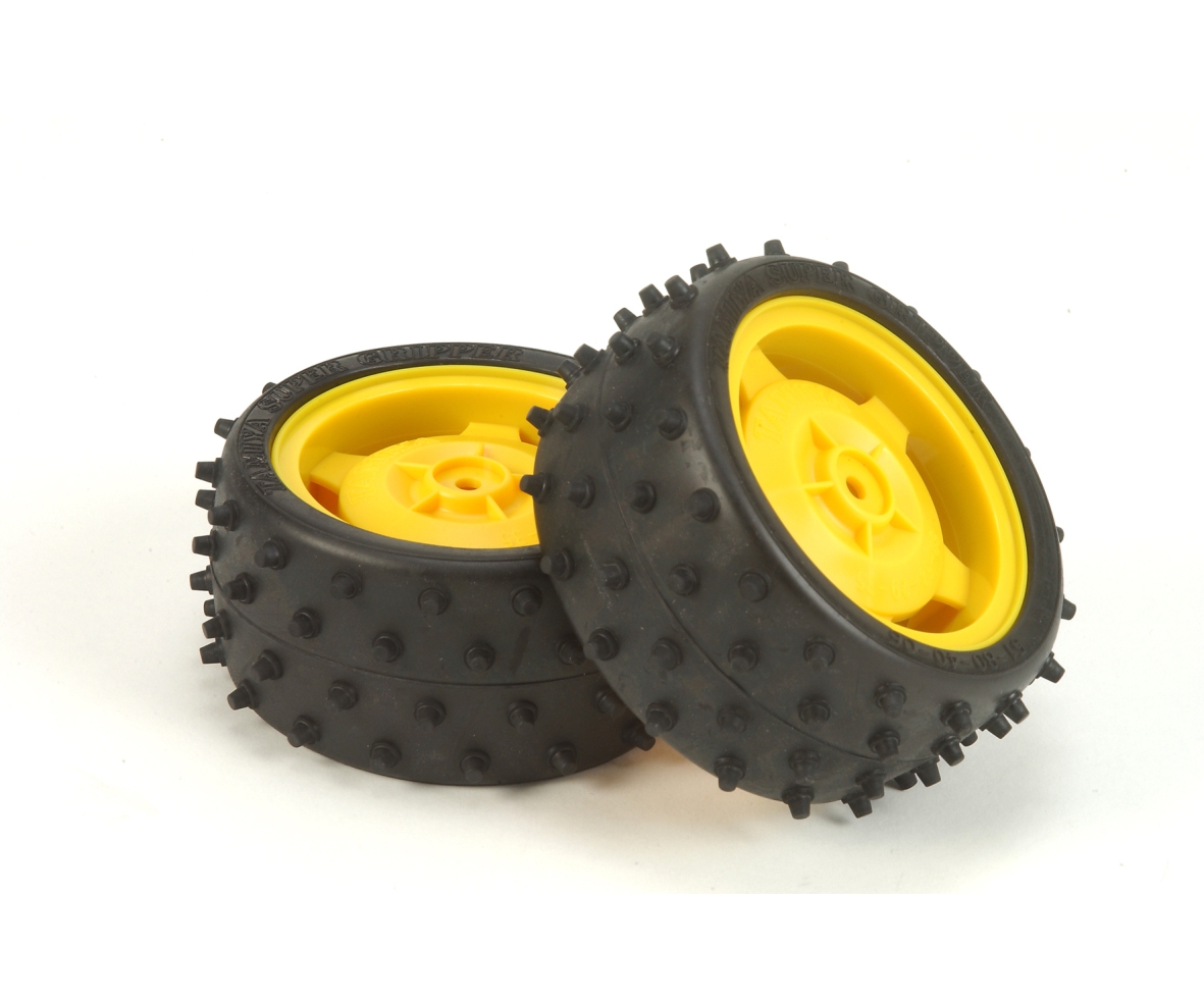 Tamiya 00239 Buggy-Reifen/Felgen Set (2) 5-Star hint. 309400239