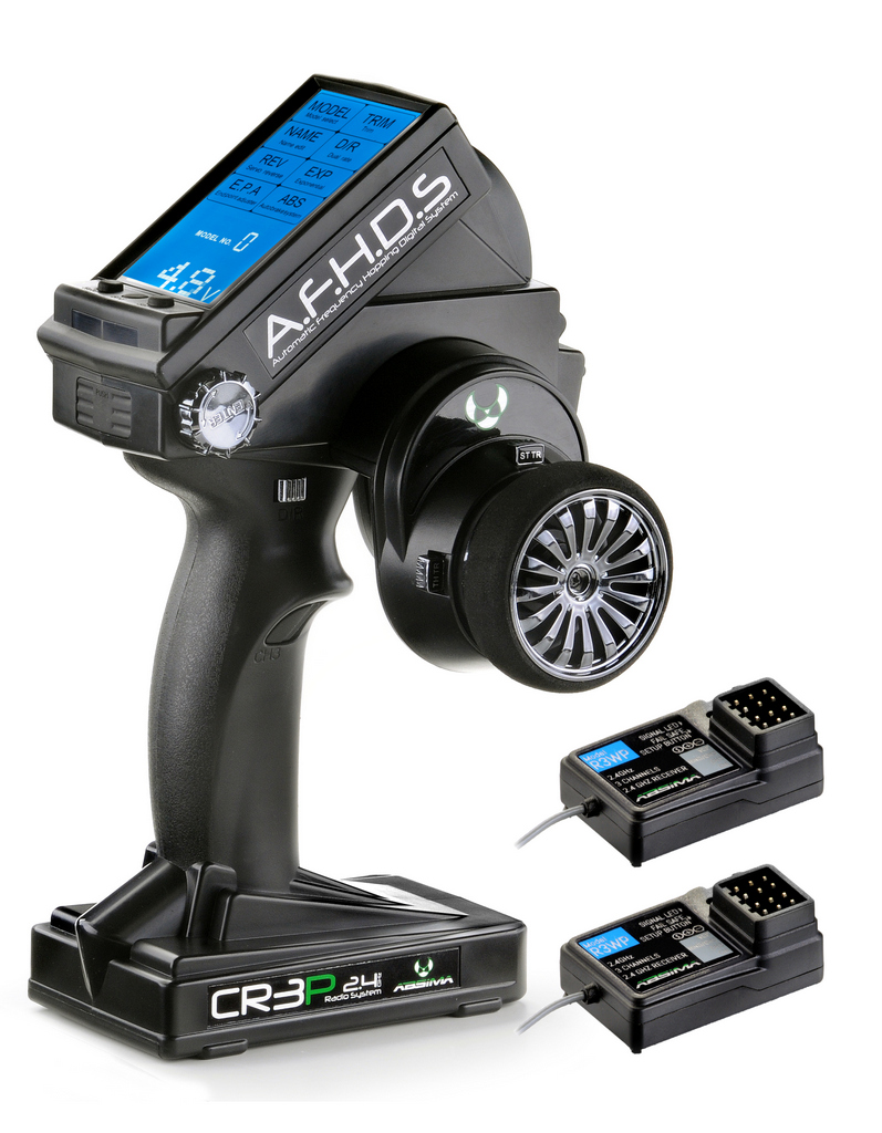 Absima 3-Kanal Fernsteuerung CR3P 2.4GHz inkl. 2 Empfänger 2000102 - Abbildung 1