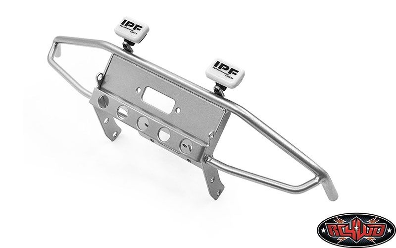 RC4WD Guardian Steel Front Winch Bumper w/ IPF Lights VVV-C0927