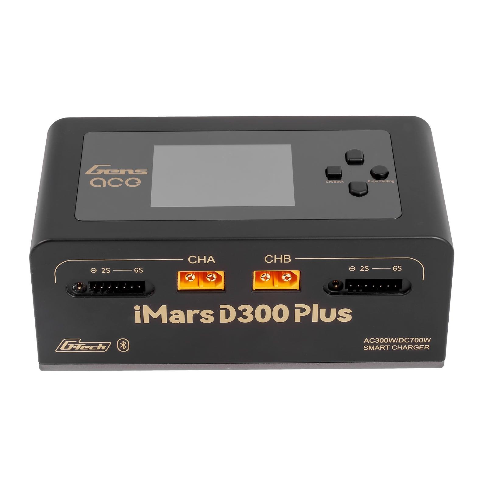 Gens Ace iMars D300 Plus Smart Ladegerät | Dual-Channel | G-tech | EB Schwarz GEA300WPLUS-EB