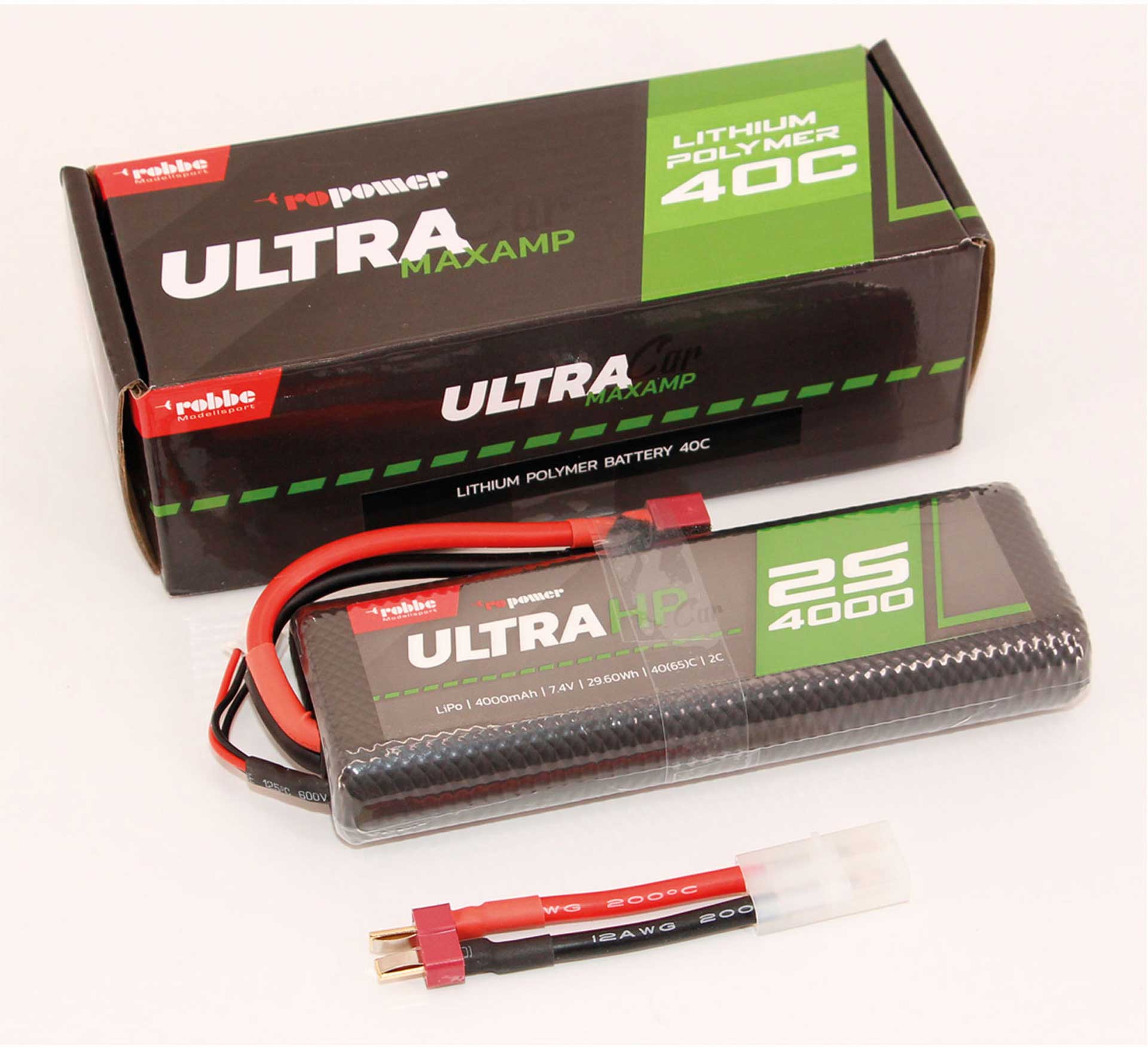 Robbe RO-POWER ULTRA HP CAR 4000MAH 7,4 VOLT 2S 40(65)C LIPO AKKU 7382