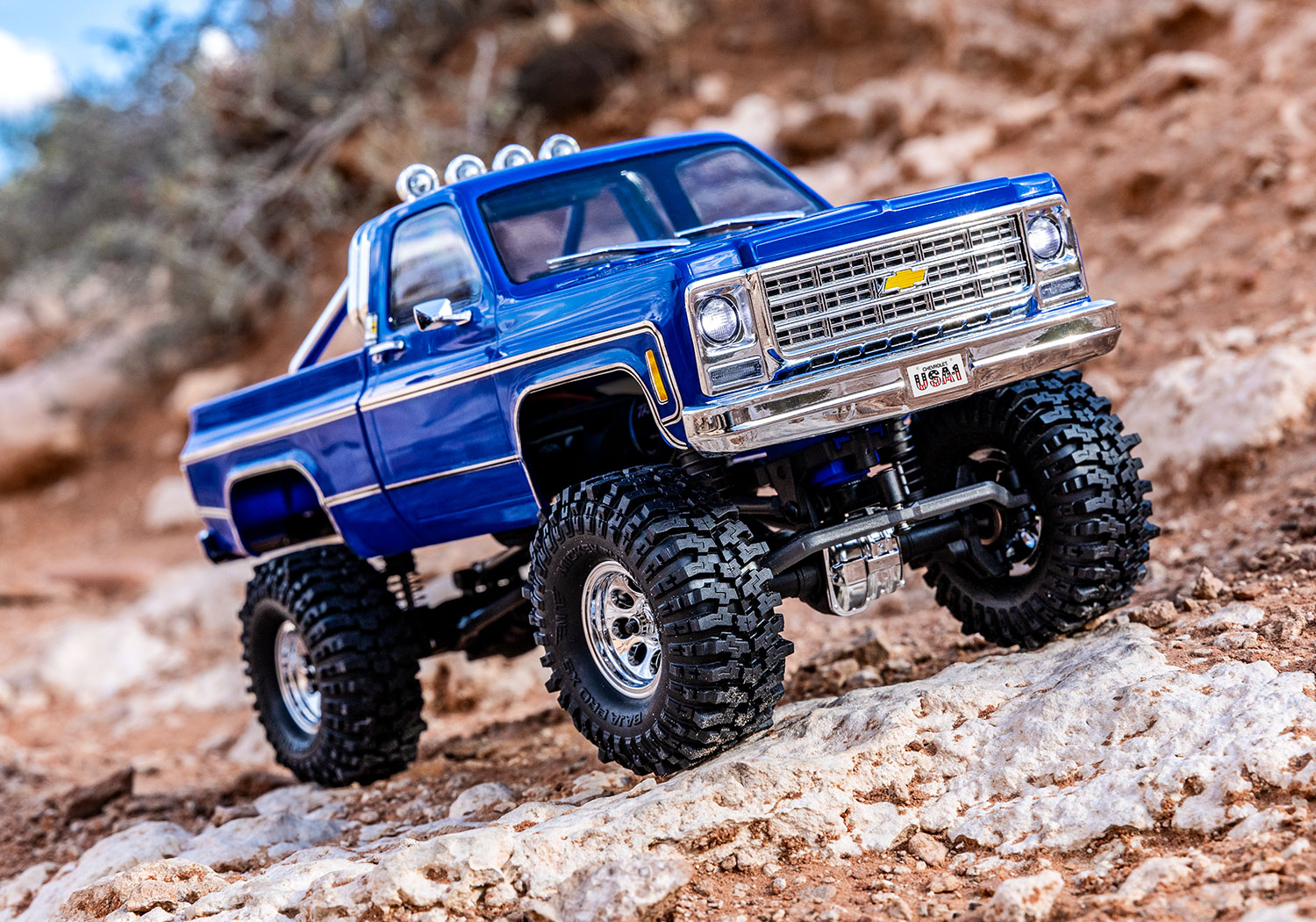 TRAXXAS TRX-4M Chevy K10 4x4 High Trail blau 1/18 Crawler RTR 97064-1 - Abbildung 8