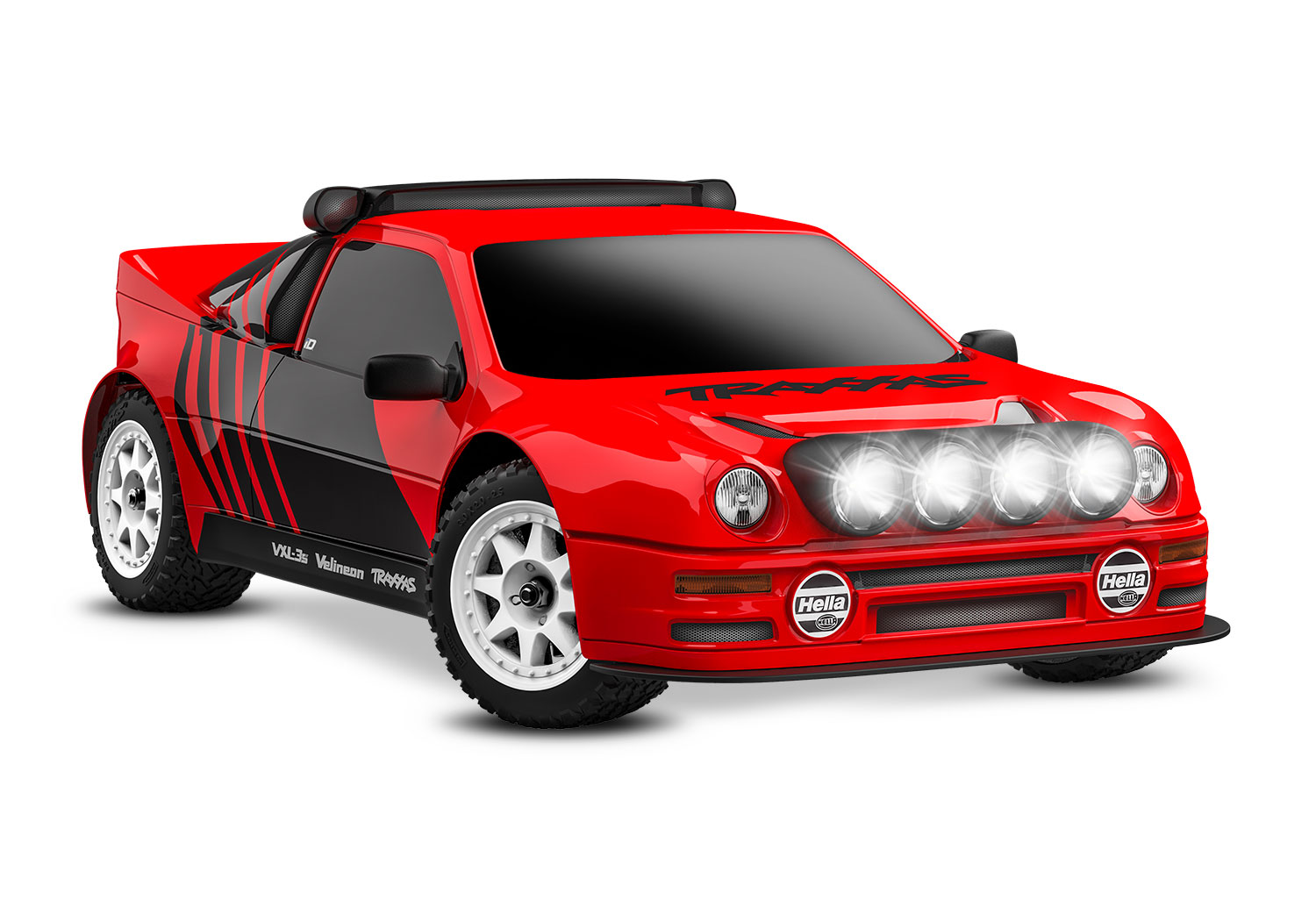 Traxxas Mini Rally Ford RS200 4x4 VXL Brushless RTR Rot mit Lipo/Lader 108046-1 - Abbildung 1