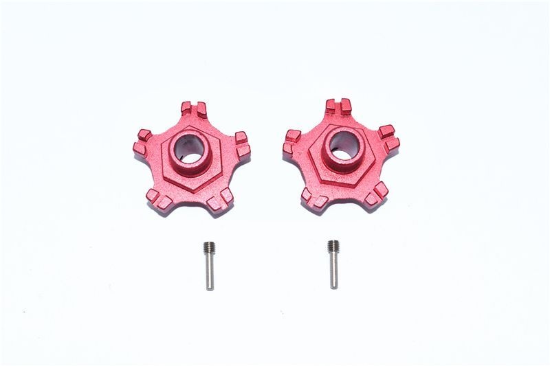 GPM Alu Radadapter Hex (+6mm) rot ARRMA Infraction 6s MAI010+6MMR