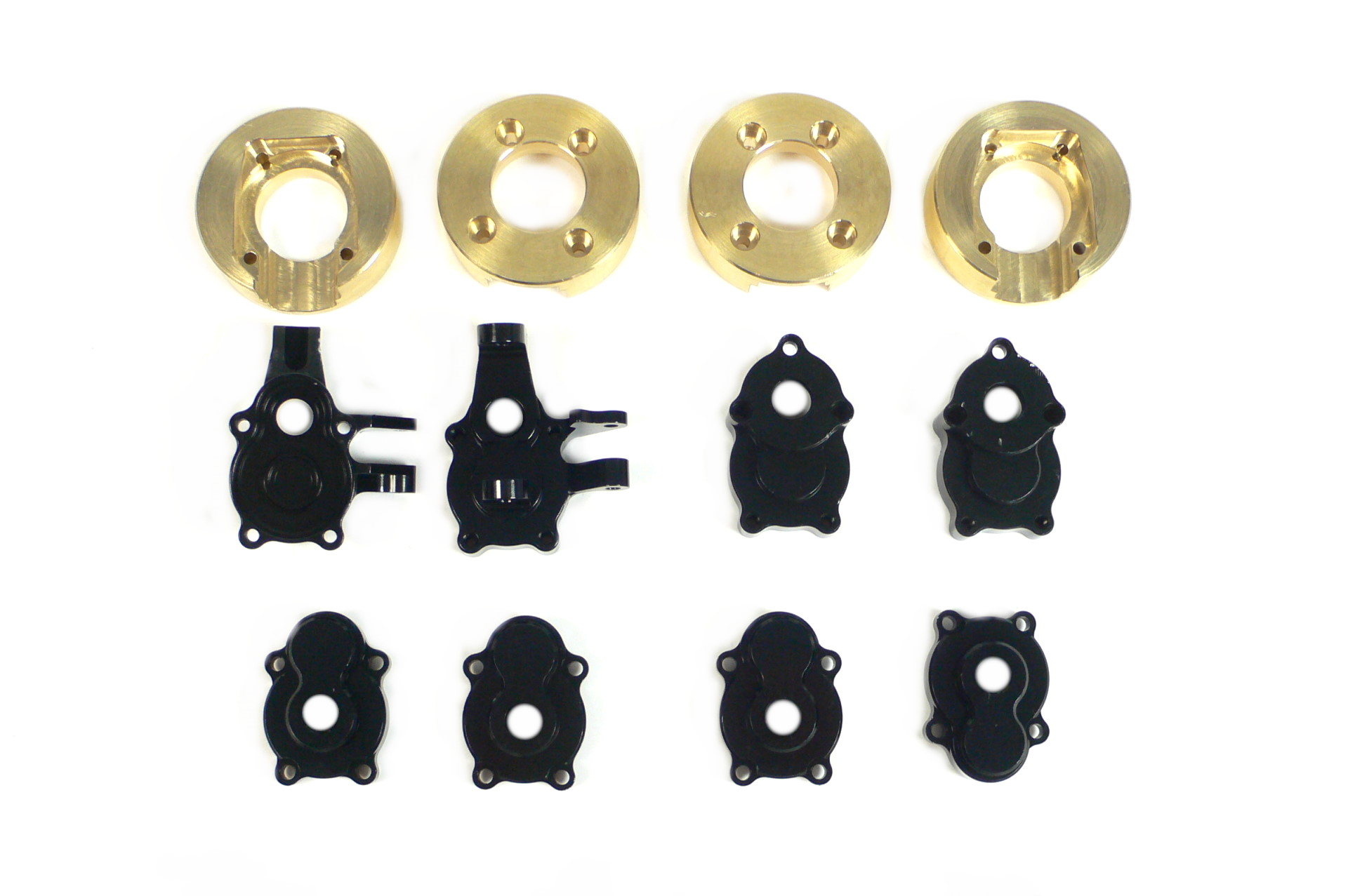 Crawler Messing / Alu Upgrade Kit Gewichte Achsgewichte & Achgehäuse