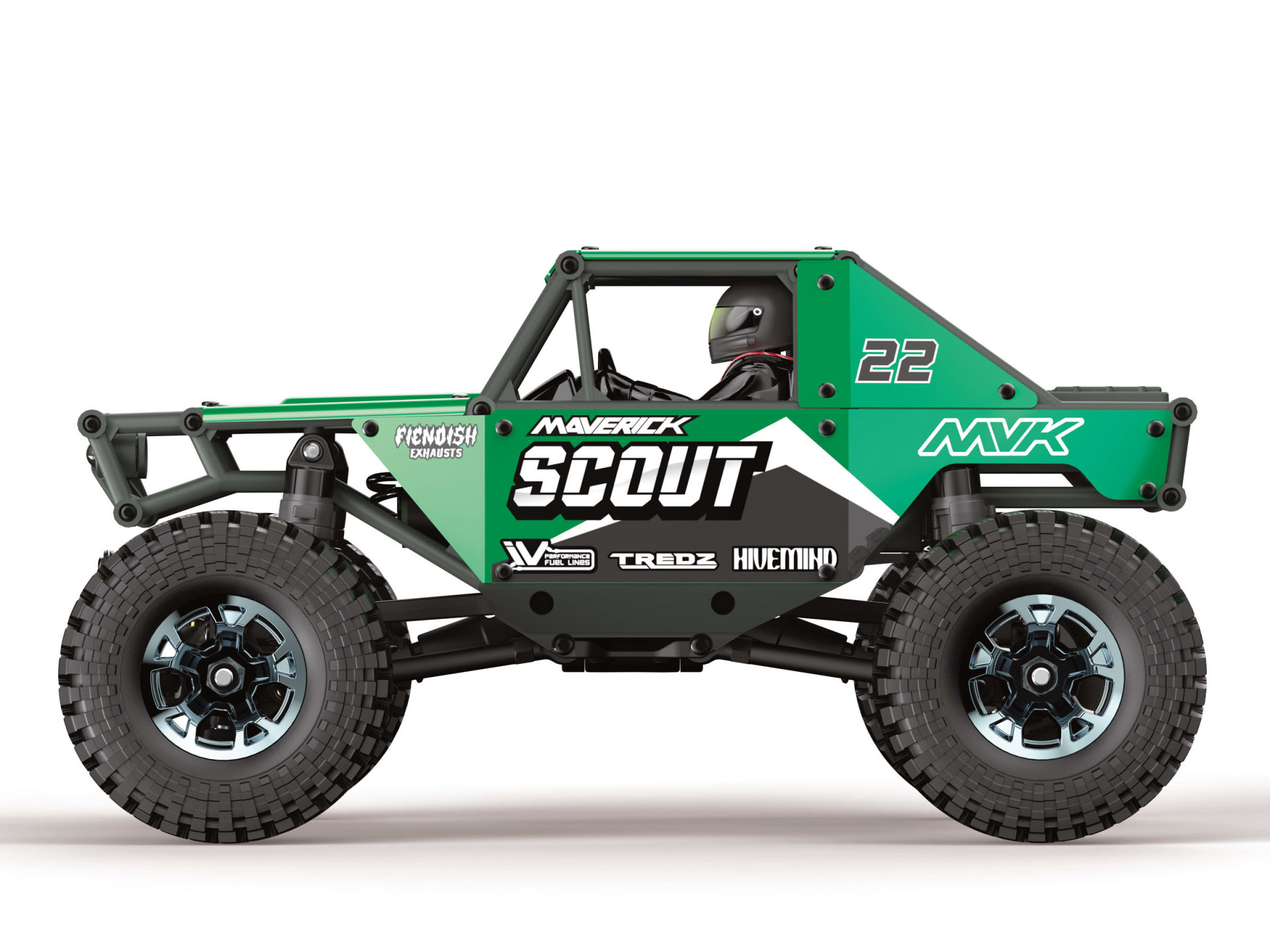 Maverick Scout-24 1/24th Rock Crawler - Grün 151302 - Abbildung 3