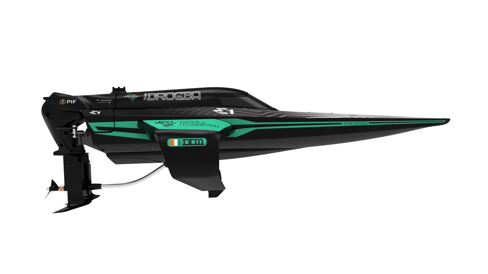 Joysway E1 Racebird Hydrofoil Boat Team Drogba 1/14 Rennboot RTR 8608DROGBA - Abbildung 5