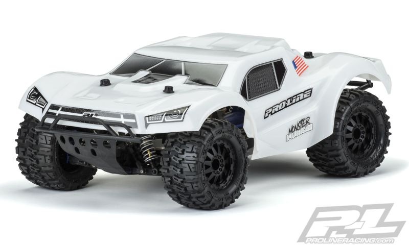Pro-Line Pre-Cut Monster Fusion Bash Armo Karo weiß für PRO-MT & Slash 4x4 - erfordert 2.8 Felgen 3498-15 - Abbildung 1