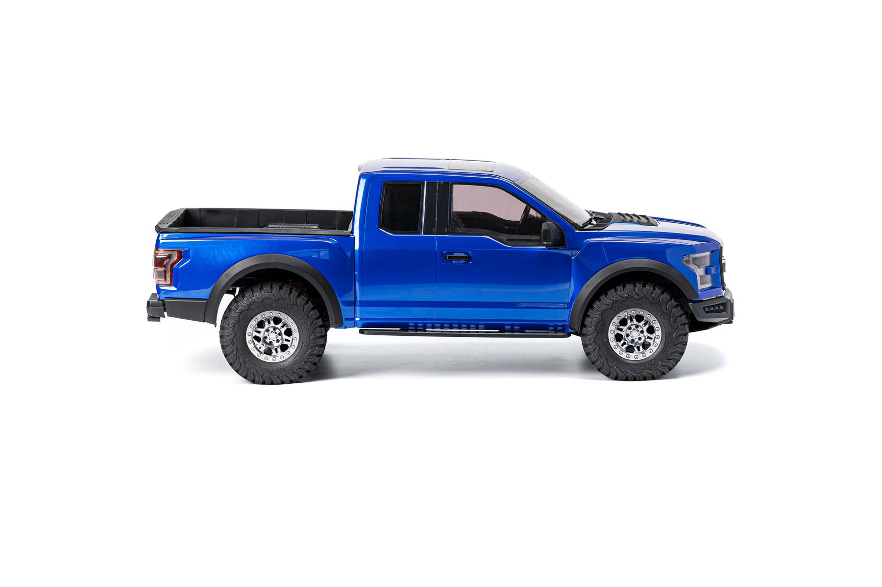 King Motor Ford 1/8 F-150 Raptor Crawler RTR mit DDF-350 Sender (Blau) TRF150U