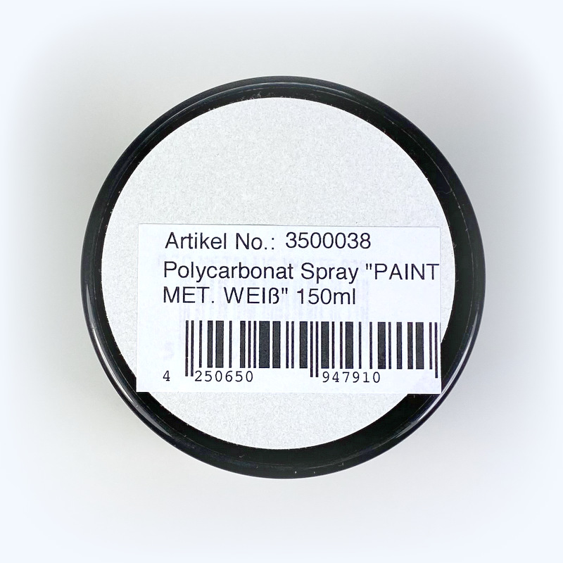 Absima Polycarbonat Spray "PAINTZ METALLIC WEIß" 150ml 3500038