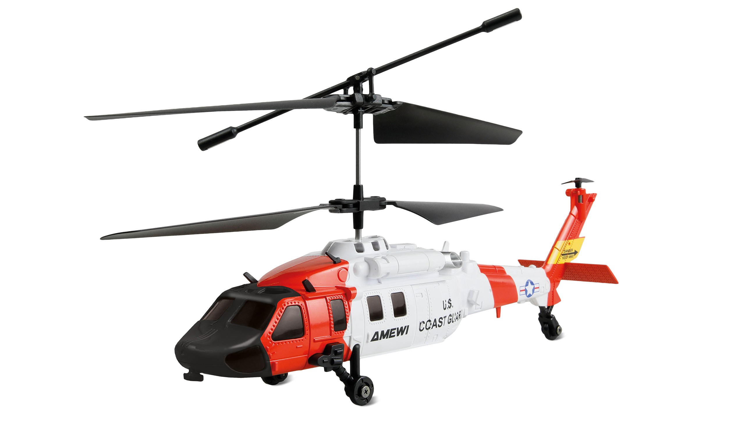 Amewi UH-60 CX Black Hawk Coastguard Koaxial Hubschrauber 3-Kanal RTF 25371