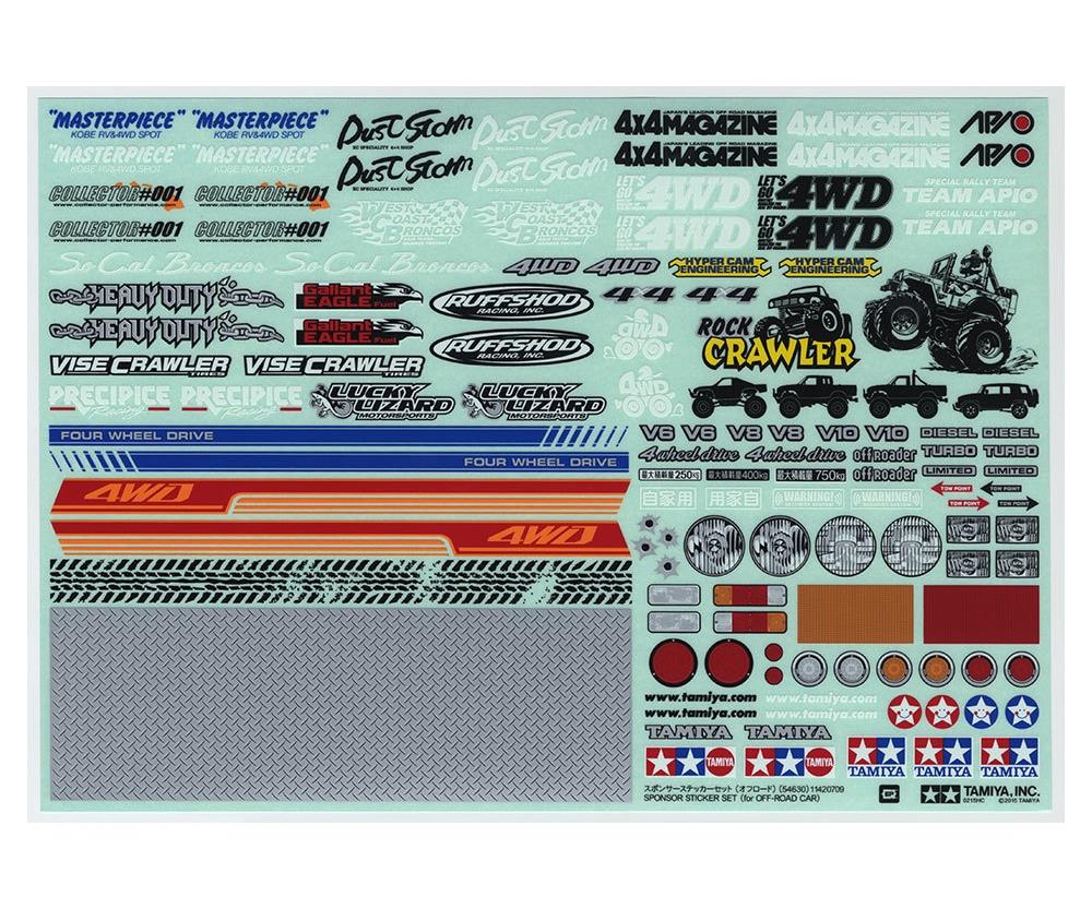 Tamiya 54630 TAMIYA Dekorbogen Off-Road 300054630