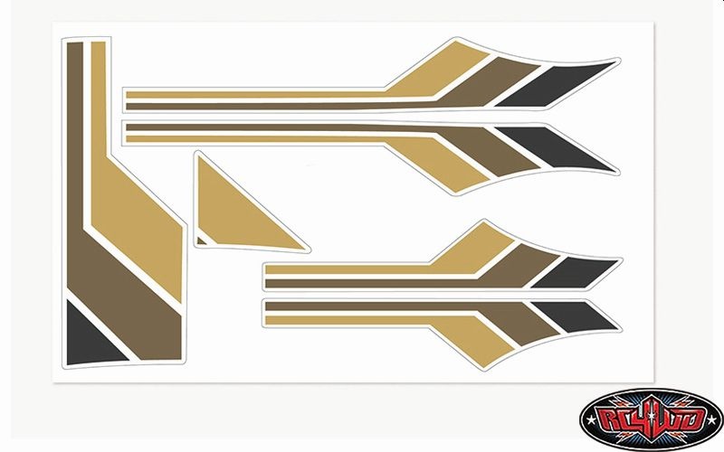 RC4WD Toyota 82-83 Body Decals (Brown) Z-S0140