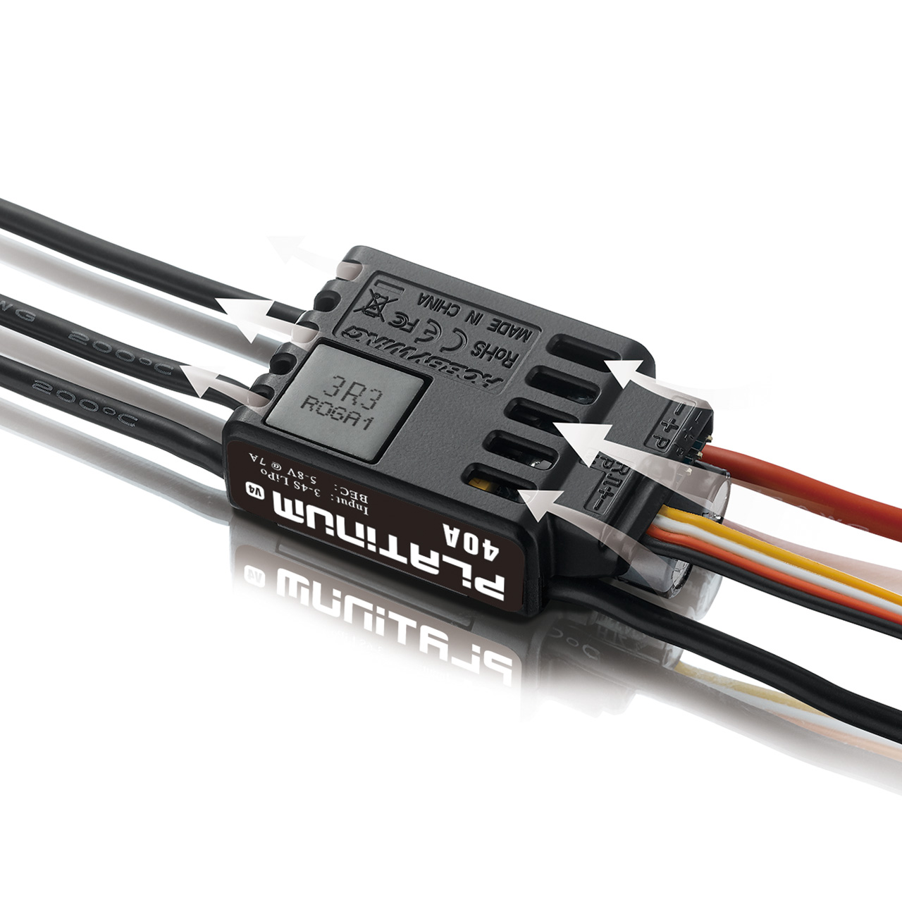 HW30215001 Platinum Pro 40A Regler V4 3-4s, 7A BEC