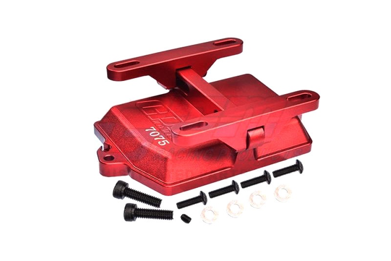 GPM Empfängerboxabdeckung 7075-T6 Alu mit Elektrikhalter rot für X-Maxx, XRT XRT026R