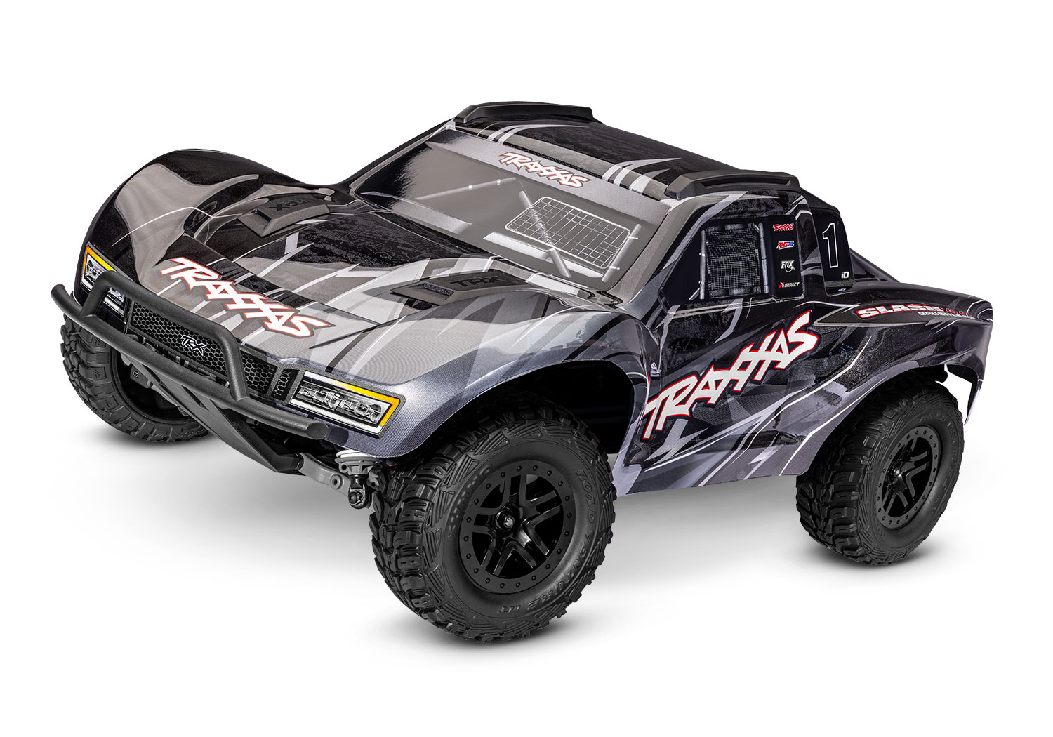 Traxxas Slash 4x4 VX3 Brushless Short Course Schwarz 68454-4 - Abbildung 1
