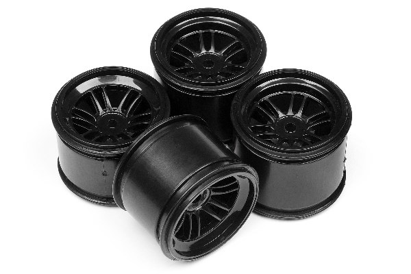 HPI FT01 FELGEN SET (SCHWARTZ/JE 2ST VORNE, HINTEN) 102824
