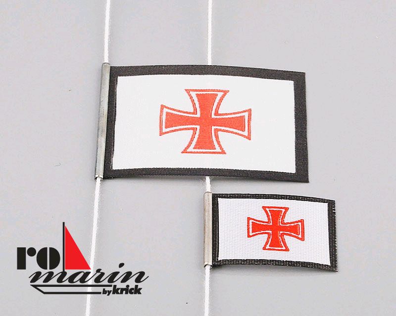 ROMARIN Flaggensatz DGZRS   25x40 mm/15x30 mm RO1372