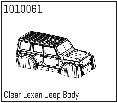 Hobby Plus Clear Lexan Wrangler Body 240122