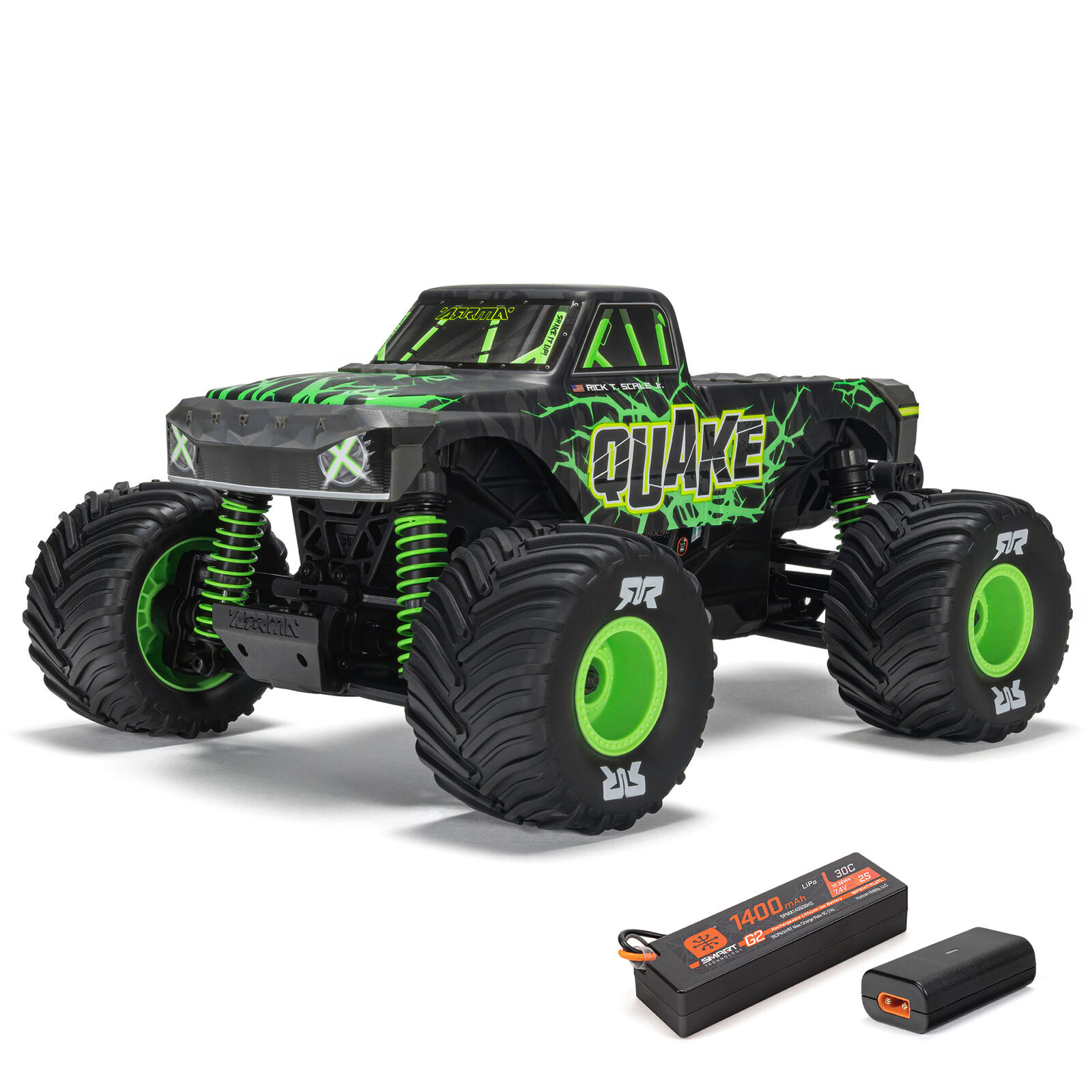 ARRMA QUAKE GROM 4X4 Grün RTR Brushed Monster Truck (Battery&Charger Included) - Abbildung 1