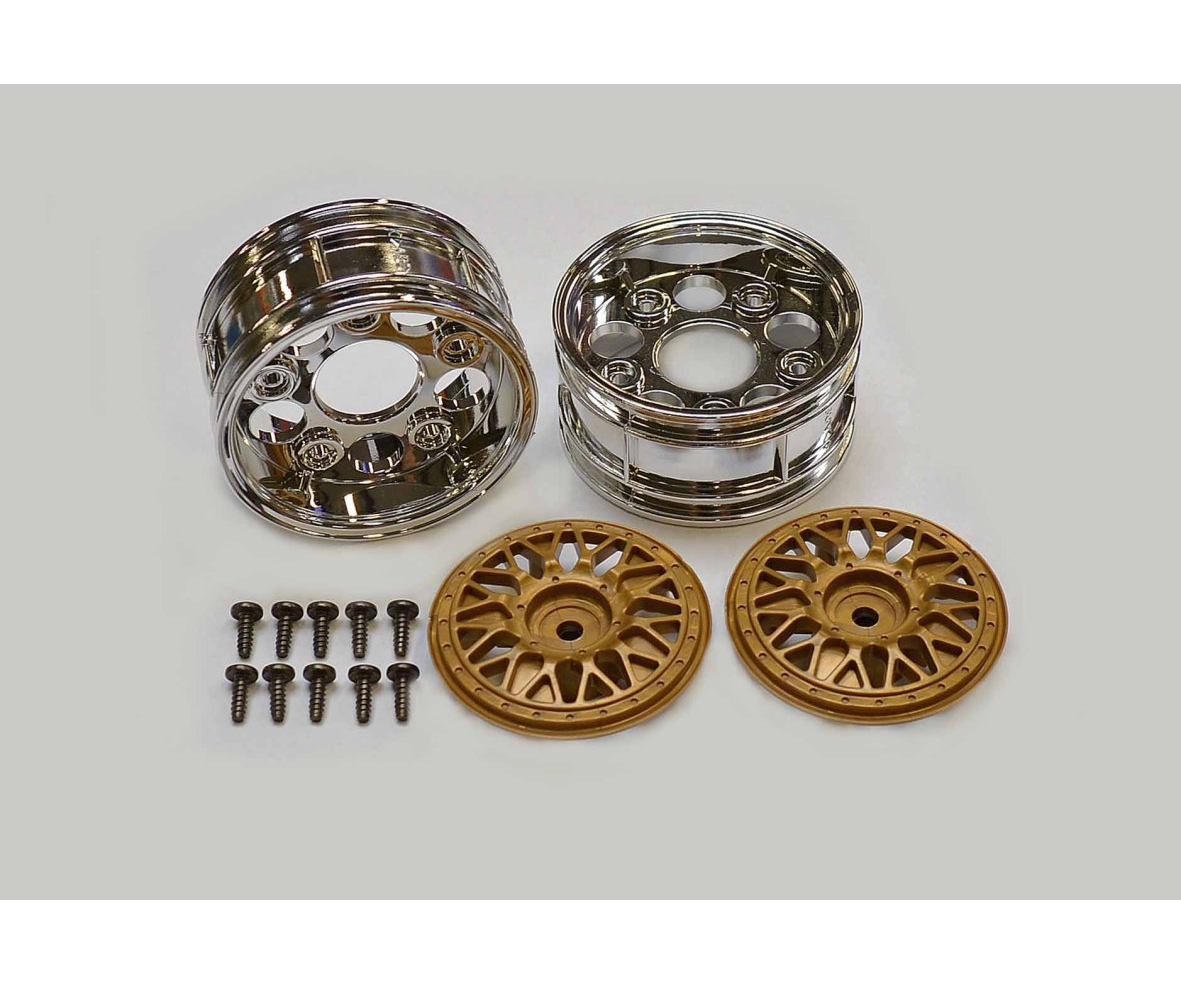 Tamiya 50548 Felgen Porsche Taisan chr./gold 26mm (2) 300050548
