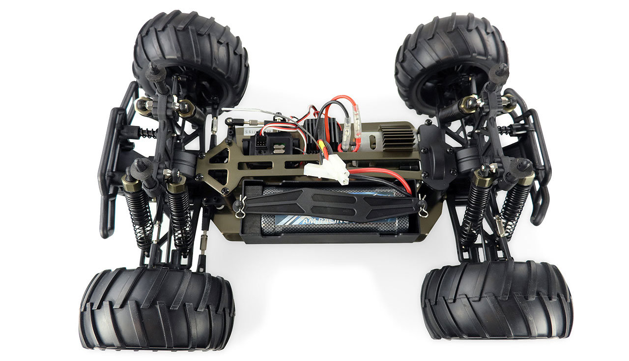 Amewi Terminator 4WD brushed 1:10 22318 Aluminium Chassis, inkl. Akku & Ladegerät 22318