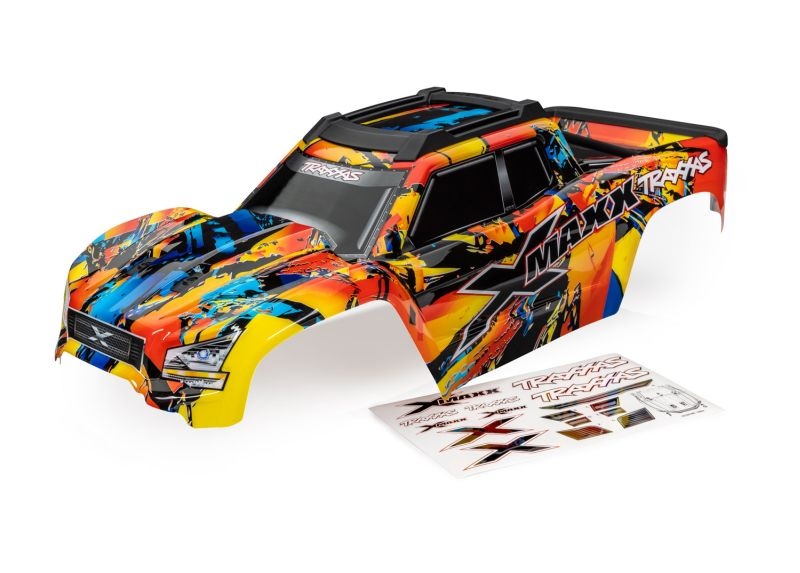 Traxxas Karo XMAXX Solar-Flare mit Aufkleber 7811X