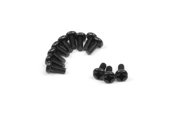 BLACKZON Flachkopf Schrauben M2.5x6mm (12St) 540157 - Abbildung 1