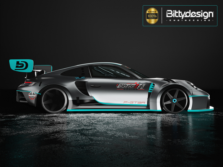 Bittydesign GT12 Body P-GT3R for 1/12 Supastox class BDGT12-PGT3R