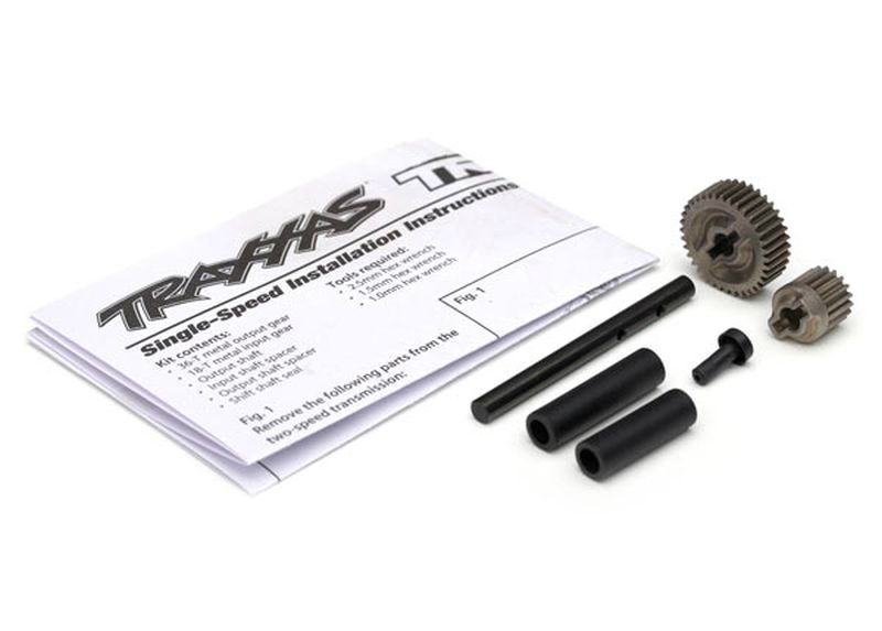Traxxas Getrieberäder + Wellen, Single-Speed, Metall 8296