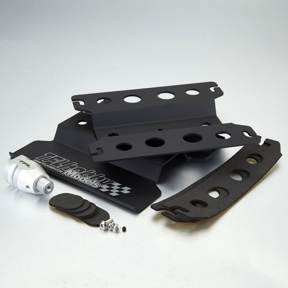 TC1505-BK Auto Montagestand 1/10 drehbar schwarz eloxiert
