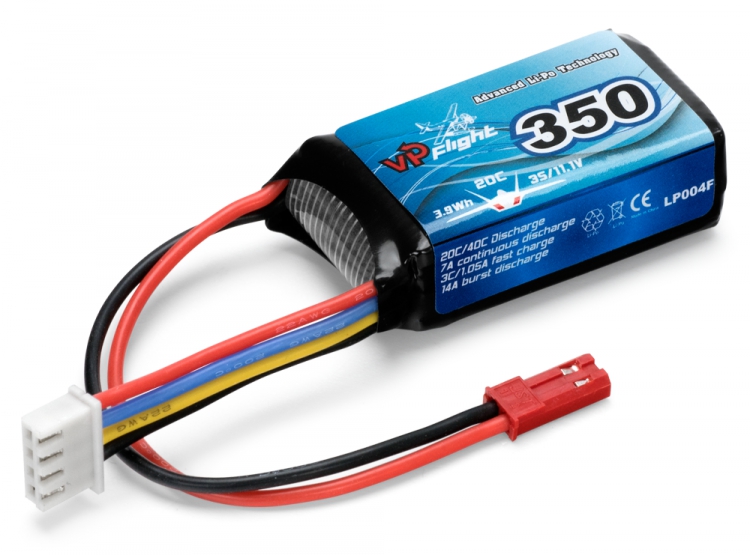 Vapex LiPo Akku 3S 11,1V  350mAh 20C BEC-Stecker LP004F