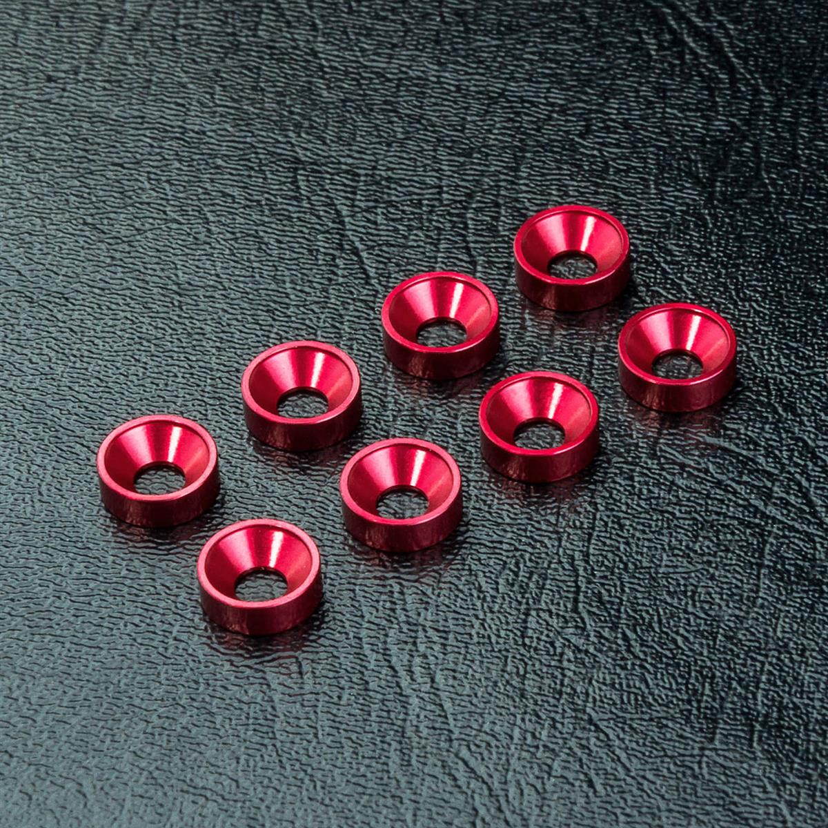 820102R Unterlegscheibe für Senkkopf Alu red (8 Stück)