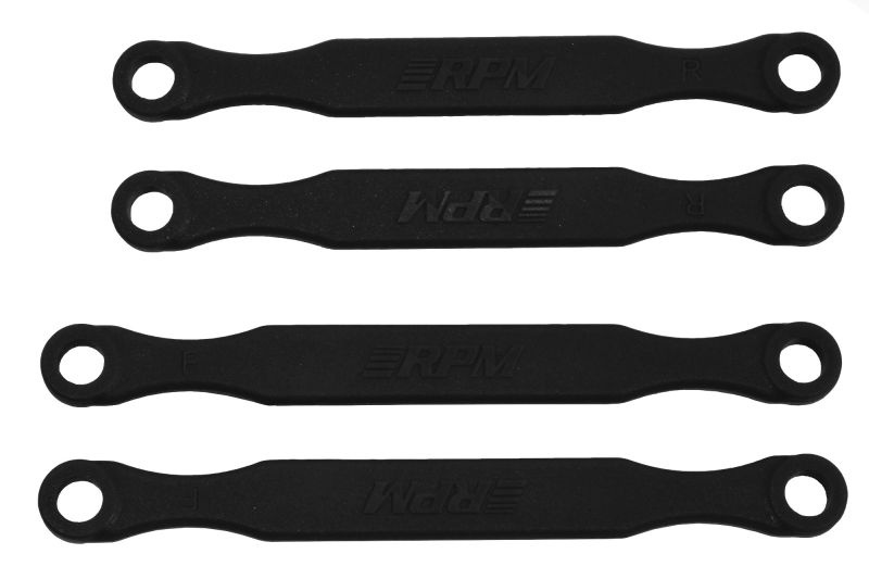 RPM Sturz-Link-Kit fix oben v/h schwarz für TRX 4x4 Slash, Rustler, Stampede, Bigfoot 72122